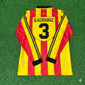 Bülent Korkmaz Galatasaray 1999/00 Long Sleeve Retro Football Jersey – Back View