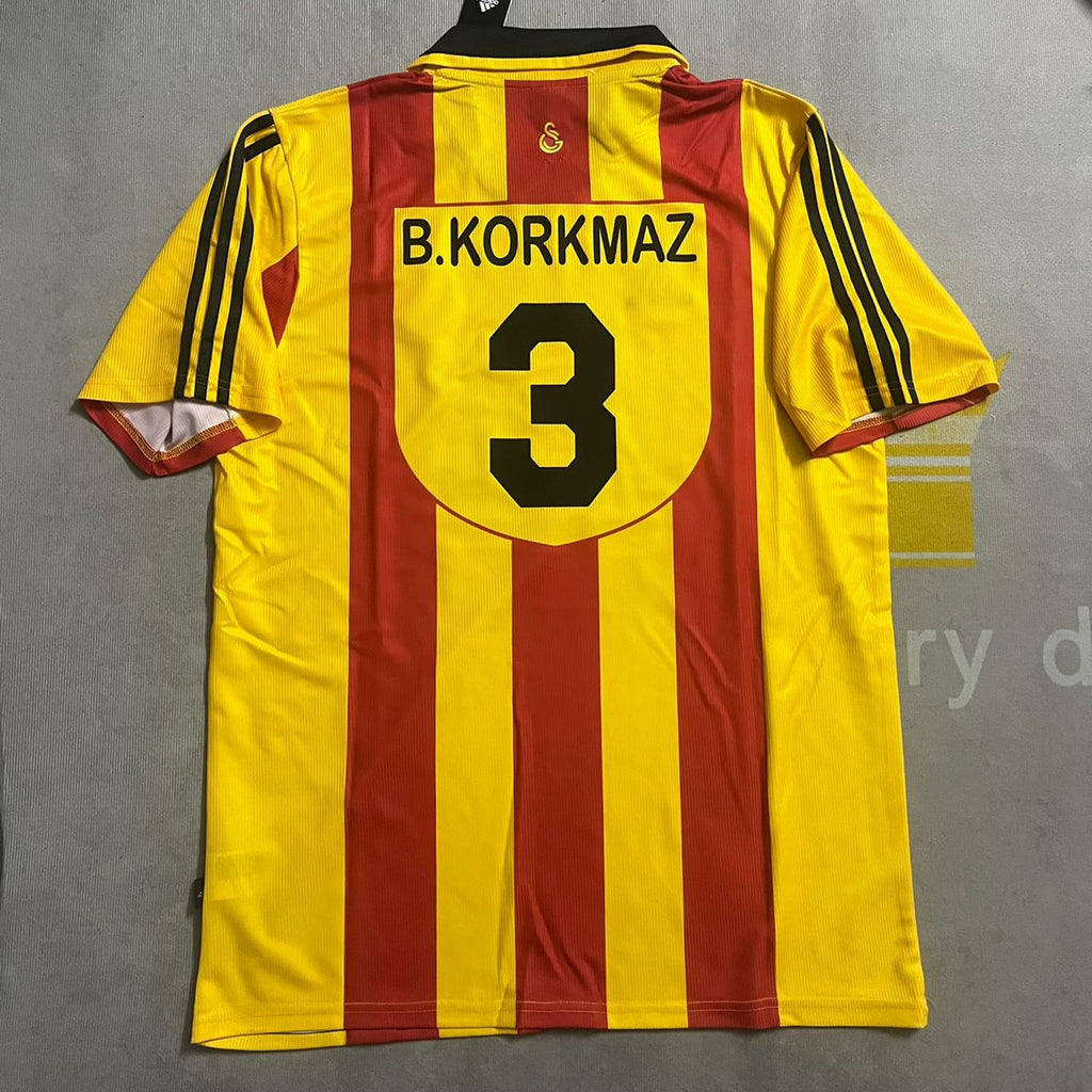2000 Bulent Korkmaz Galatasaray UEFA Retro Nostalji Formasi Football Home Football Jersey – 12