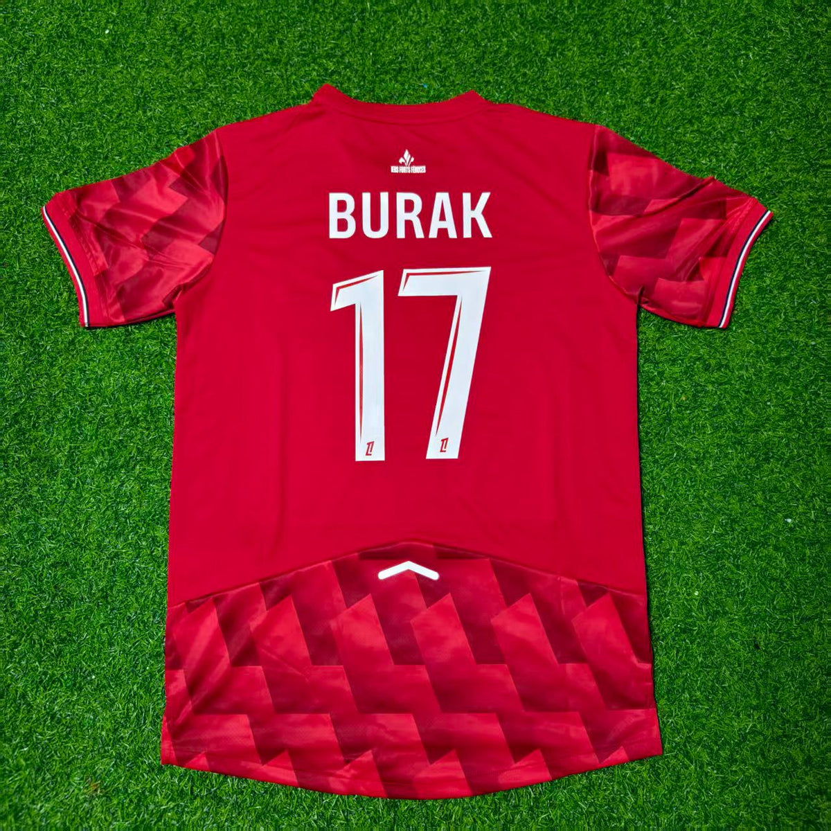 Burak Yilmaz #17 LOSC Lille Home Football Retro Football Jersey – Back View