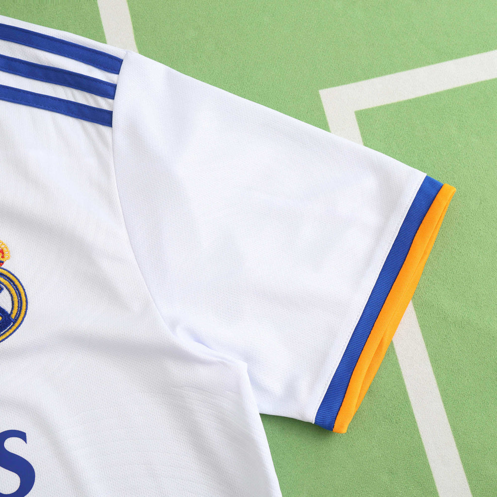 Real Madrid C.F. 2021-2022 Season Home White Retro Football Jersey Trikot Maillot V6