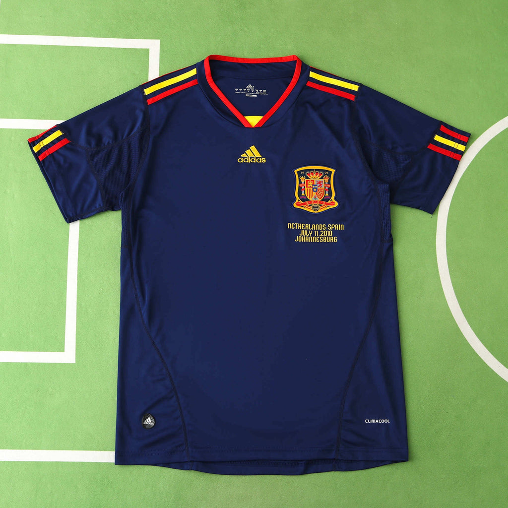 David Villa #7 - Spain 2010 World Cup Final Retro Jersey – Front View