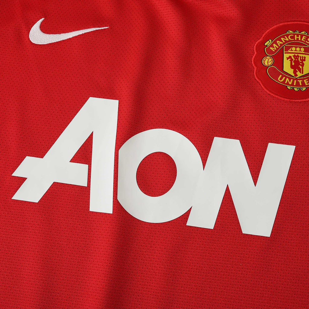 Manchester United F.C. 2010-2011 Season Home Red Retro Football Jersey Trikot Maillot V3