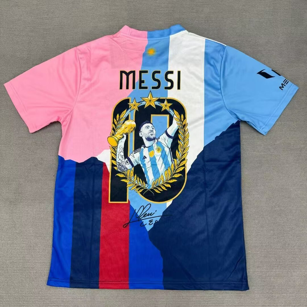 Lionel Messi GOAT Combo All Teams Commemorative Jersey – Back View
