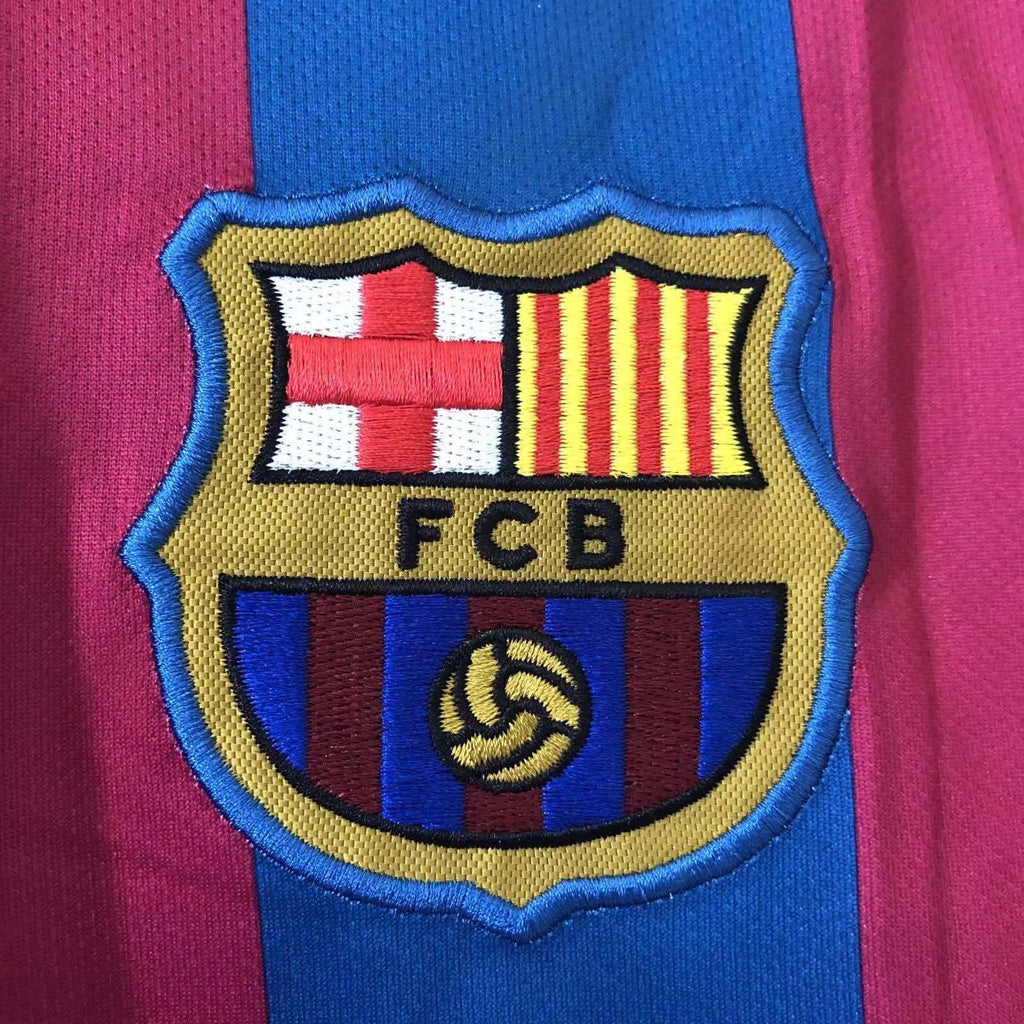 FC Barcelona 2005-2006 Season Home Retro Football Jersey Trikot Maillot V4