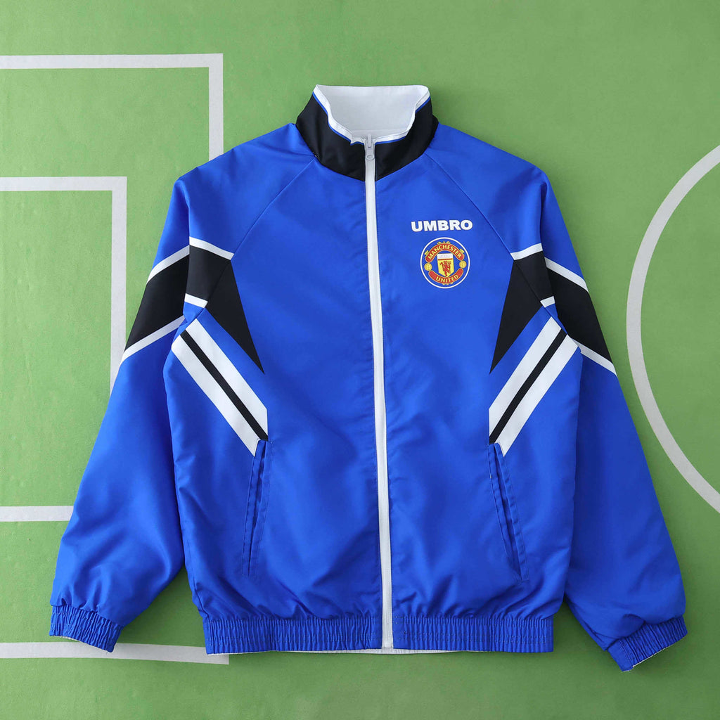 Manchester United 1996 Retro Both Sides Windbreaker – Front View
