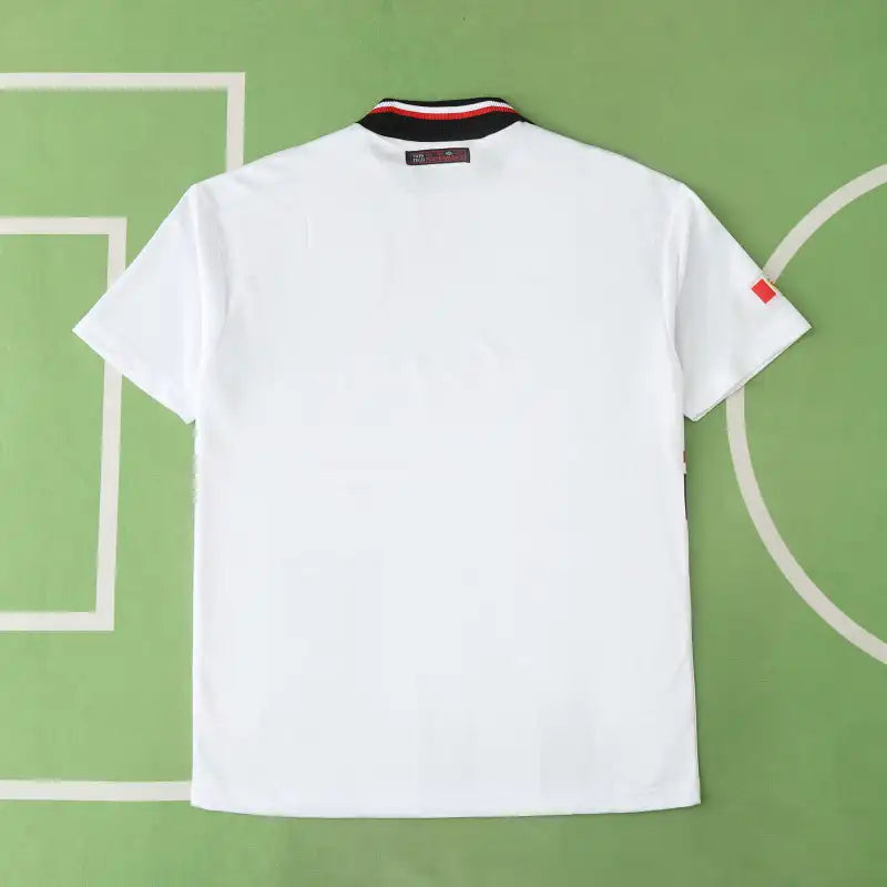 Manchester United F.C 1998 Season Away White Retro Jersey – Detailed View