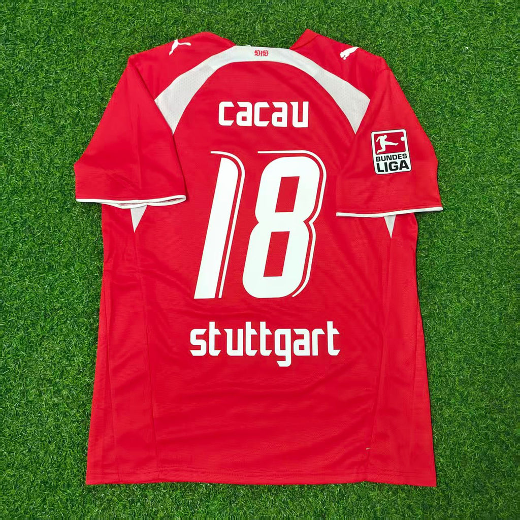 2006/07 Cacau VfB Stuttgart Auswärtstrikot Retro Football Jersey – Back View