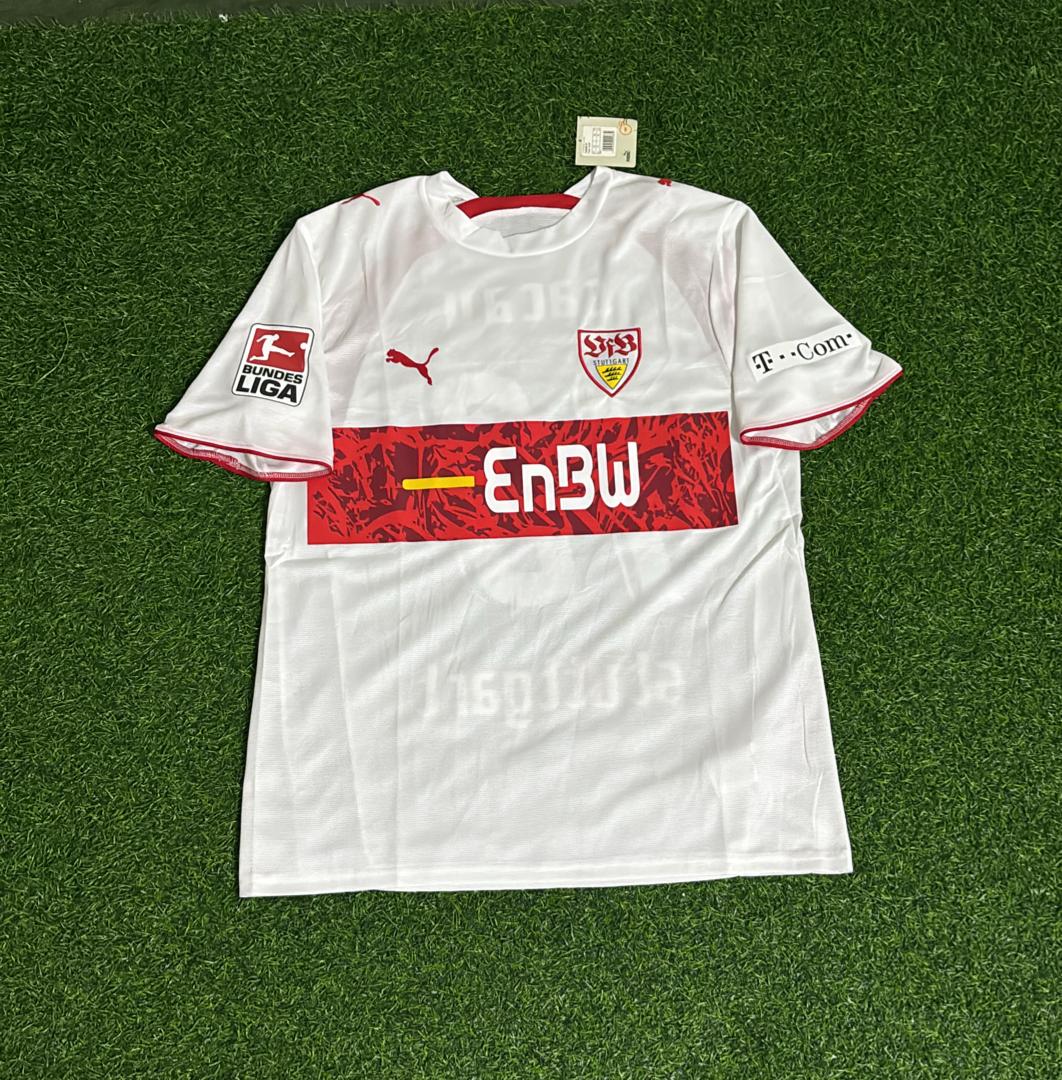 2006/07 Cacau VfB Stuttgart Heimtrikot Retro Football Jersey – Front View