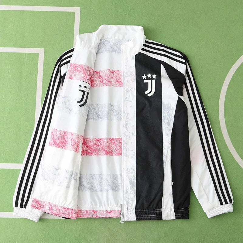 Juventus New Season Both Sides Football Windbreaker Windjacke – Back View