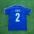 1998 Brazil World Cup Cafu Retro Football Jersey – Back View