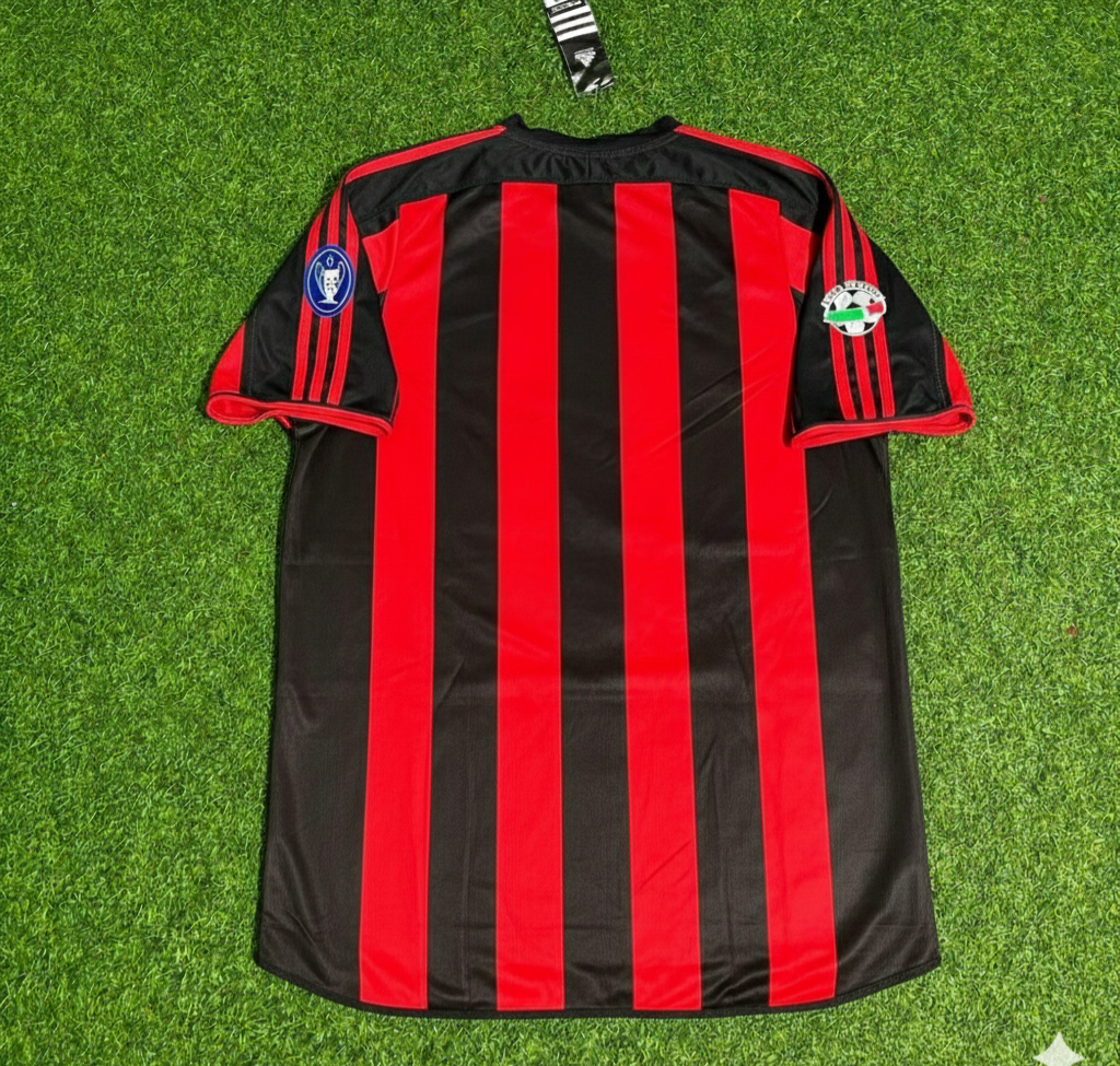 2003/04 AC Milan Home Retro Football Jersey – Front View