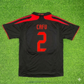 2007/08 Cafu AC Milan Black Retro Third Football Jersey – Back View