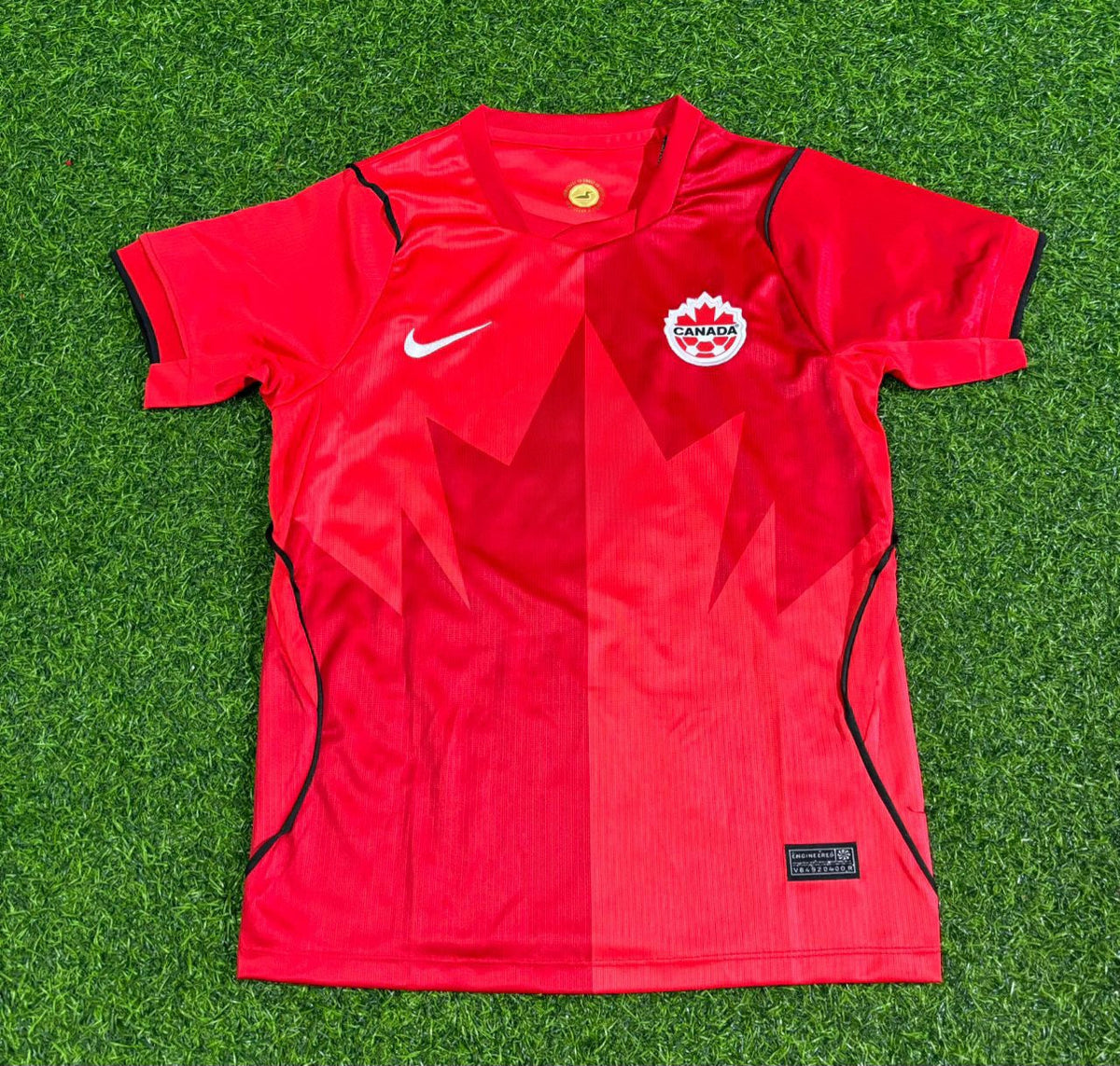 Cyle Larin Canada 2026 World Cup Home Red Football Jersey – Front View