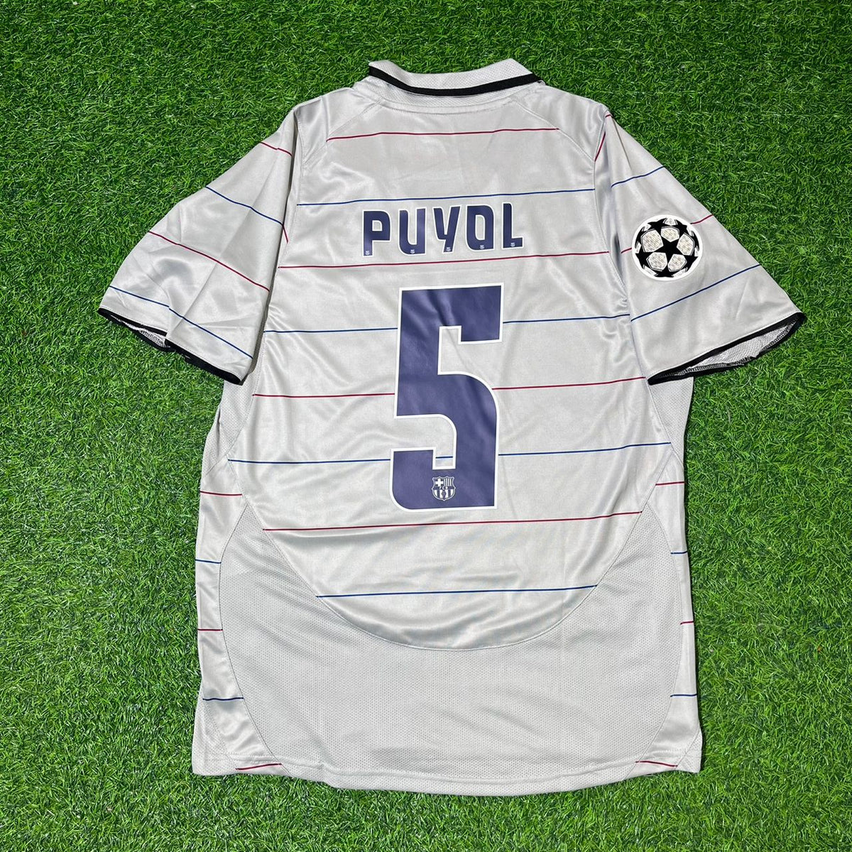 Carles Puyol - Barcelona 2004/2005 Retro Jersey – Back View