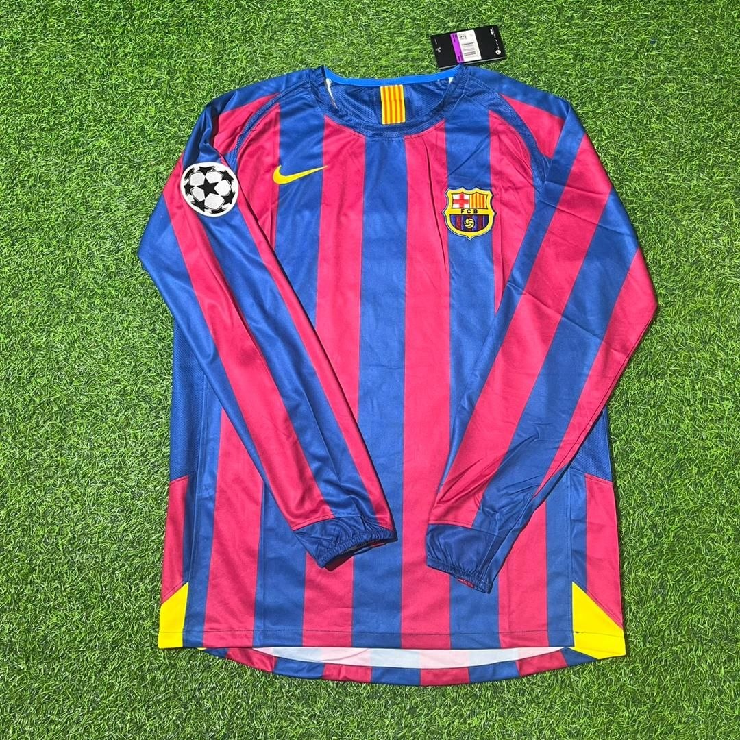 2006 Ludovic Giuly Barcelona Final Retro Football Jersey – Front View