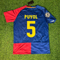 Carles Puyol 5 – Barcelona 2009 UEFA Champions League Final Retro Kit Jersey – | | – Back View