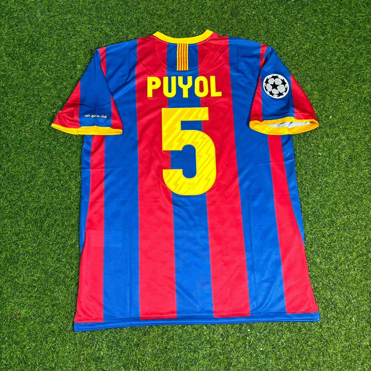 Carles Puyol Barcelona 2010 2011 Jersey – Back View