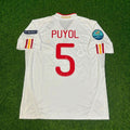 Spain EURO 2012 Final Retro Football Jersey – Carles Puyol – Back View