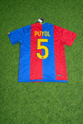 2006/07 Carles Puyol Barcelona Home Retro Football Jersey – Back View