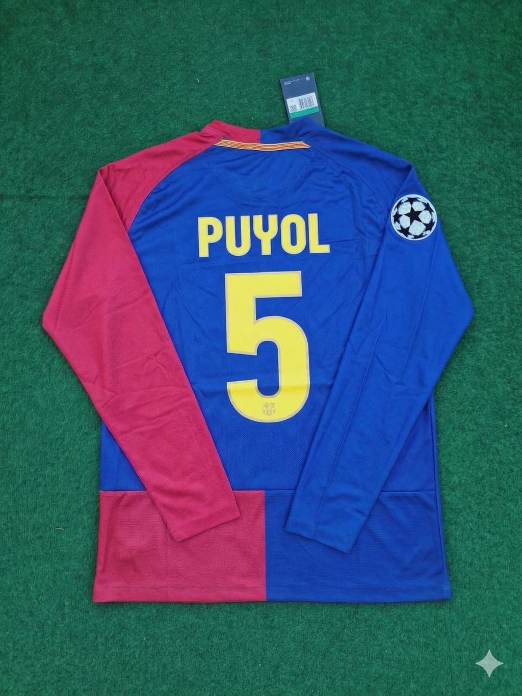 Barcelona 2009 Champions League Final Retro Jersey – Carles Puyol – Back View