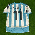 Argentina 2006 World Cup Retro Soccer Jersey – Carlos Tevez – Back View