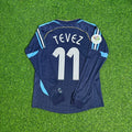 Argentina 2006 World Cup Long Sleeve Retro Football Jersey – Carlos Tevez – Back View