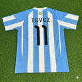 2010 Argentina World Cup Carlos Tevez 11- Retro Football Jersey – Back View