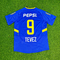 Carlos Tevez Boca Juniors 2003 2004 Retro Jersey – Back View