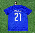 2014/15 Andrea Pirlo Juventus Retro Blue Football Jersey Collection – Back View