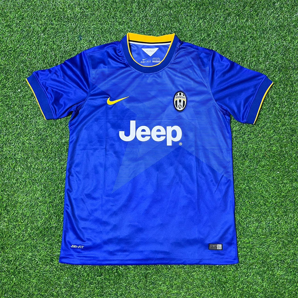 Carlos Tevez Juventus 2014/15 Retro Blue Football Jersey – Front View