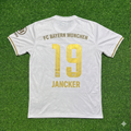Carsten Jancker #19 FC Bayern München 125 Years Anniversary Special-Edition White Football Jersey – Back View