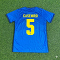 2021 Casemiro Brazil Copa America Blue Football Jersey – Back View