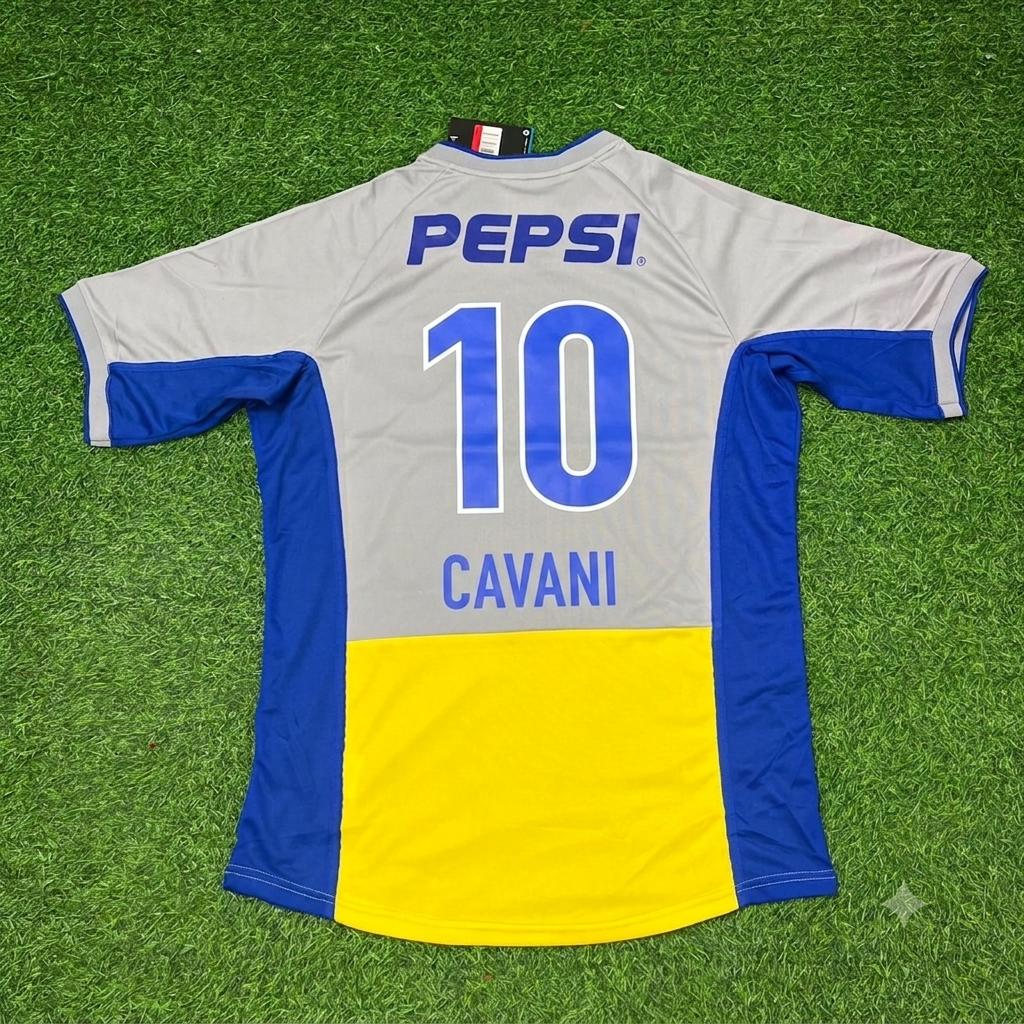 Edinson Cavani Boca Juniors Away Retro Football Jersey – Back View