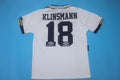 1994/95 Jürgen Klinsmann Tottenham Hotspur Home White Retro Football Jersey – Back View