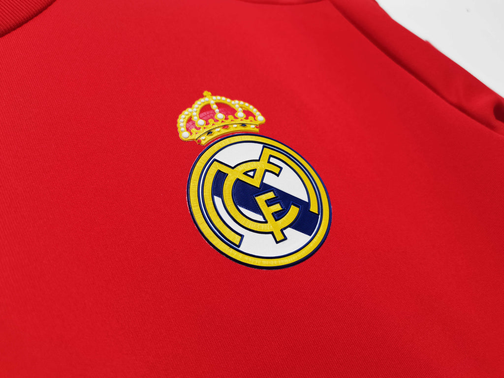 Real Madrid C.F. 2011-2012 Season Away Red Retro Football Jersey Trikot Maillot V5