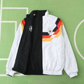 1990 Germany World Cup Deutschland Retro Double Sides Windbreaker - Reversible Jacket Black – Back View