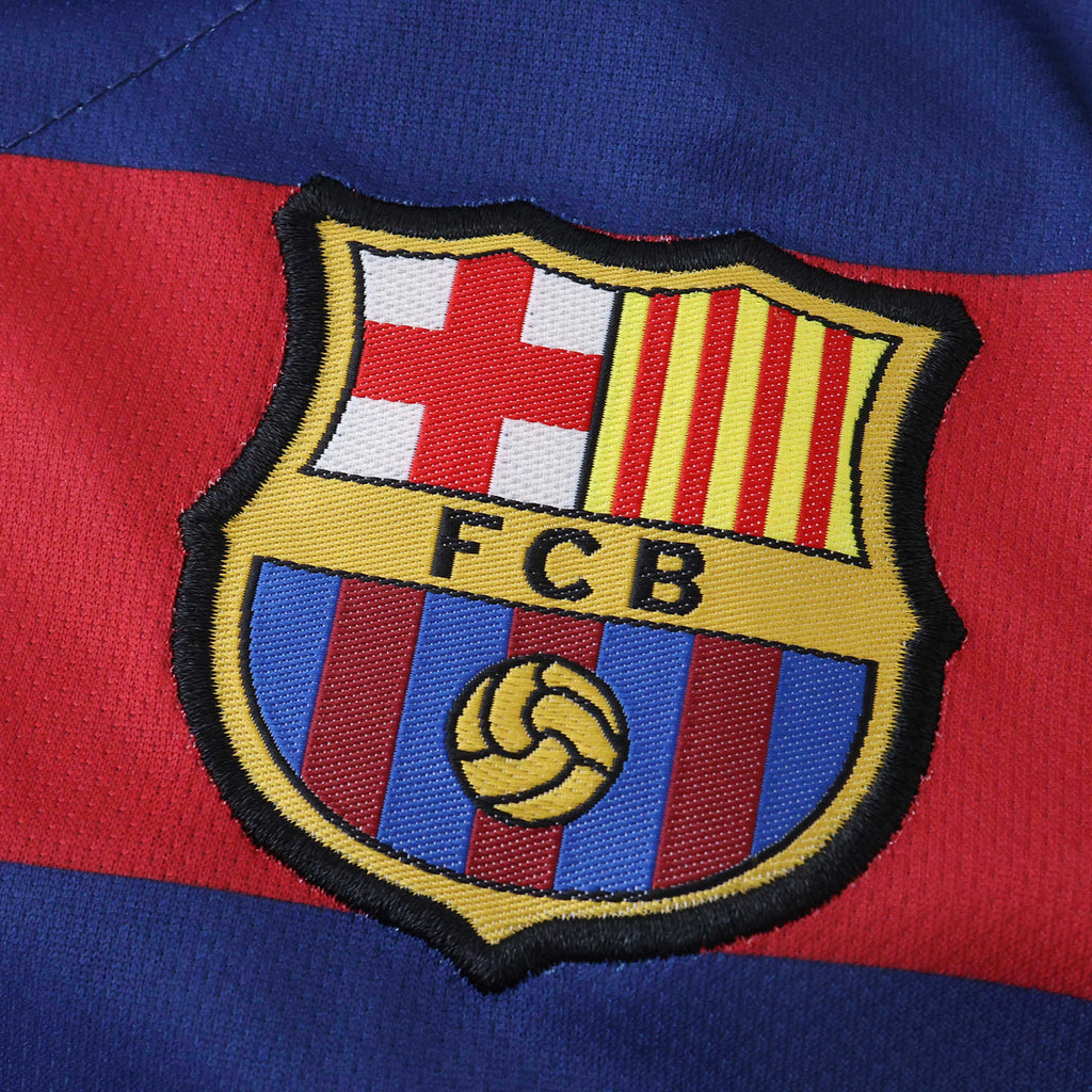 FC Barcelona 2015-2016 Season Home Kids Retro Football Jersey Trikot Maillot V8