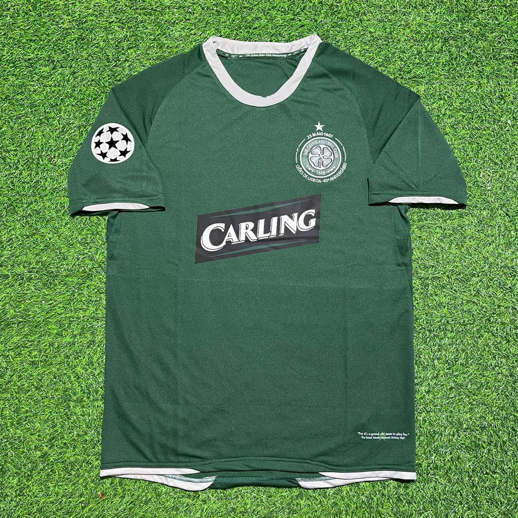 2007 Celtic 2008 Home Retro Football Jersey – Back View