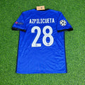 Chelsea 2021 Champions League Final Blue Retro Football Jersey – César Azpilicueta – Back View