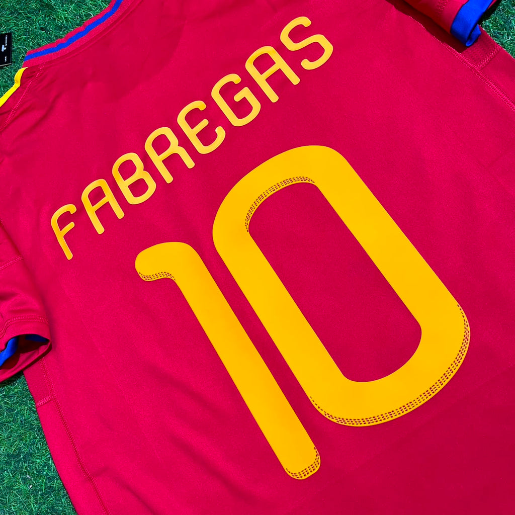 Cesc Fabregas 10 – Spain 2010 World Cup Retro Kit Jersey – | | – Detailed View