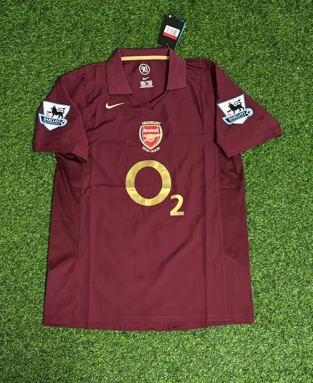 Cesc Fàbregas Arsenal 2006 Highbury Burgundy Retro Football Jersey – 4