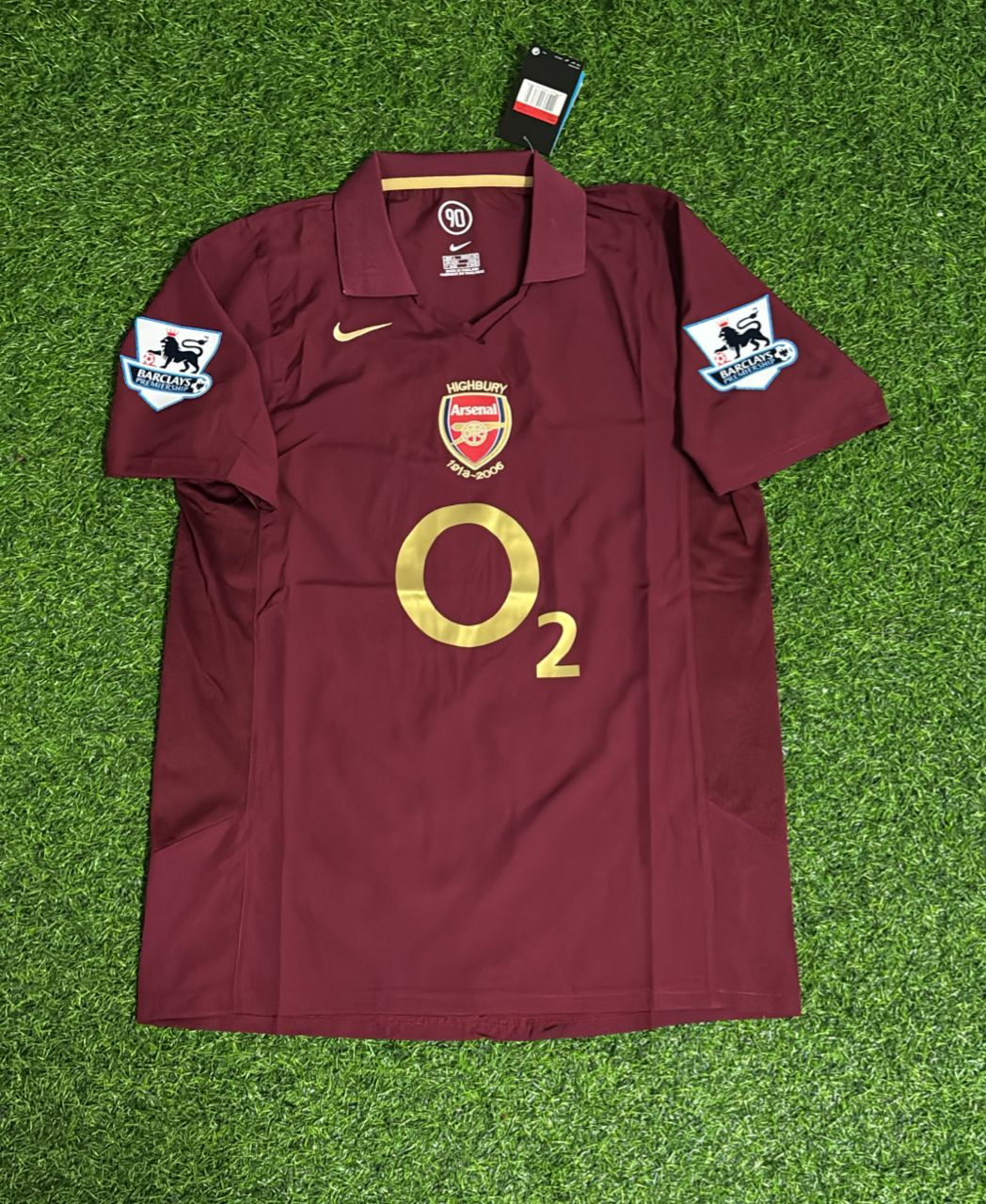 Cesc Fàbregas Arsenal 2006 Highbury Burgundy Retro Football Jersey – 4