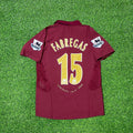 Cesc Fàbregas Arsenal 2006 Highbury Burgundy Retro Football Jersey – Back View
