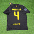 2011/12 Cesc Fabregas Black Barcelona Retro Kit Shirt Football Jersey – Back View