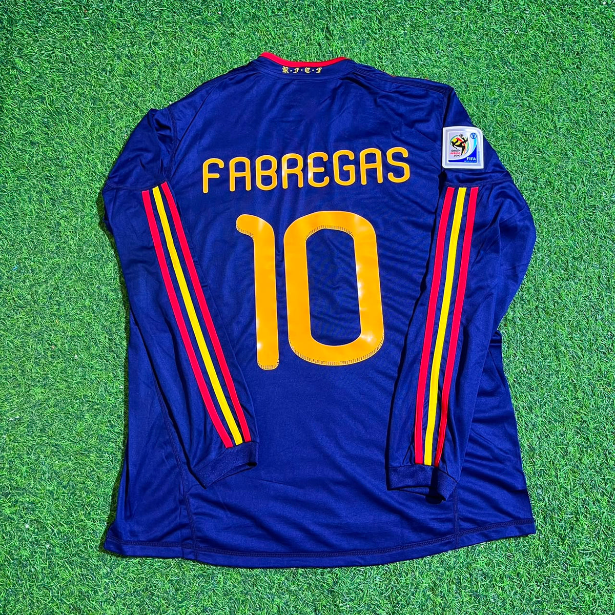 Cesc Fabregas - Spain 2010 World Cup Final Retro Jersey – Back View