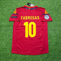 2012 Spain EURO Cesc Fabregas Final Retro Football Jersey – Back View