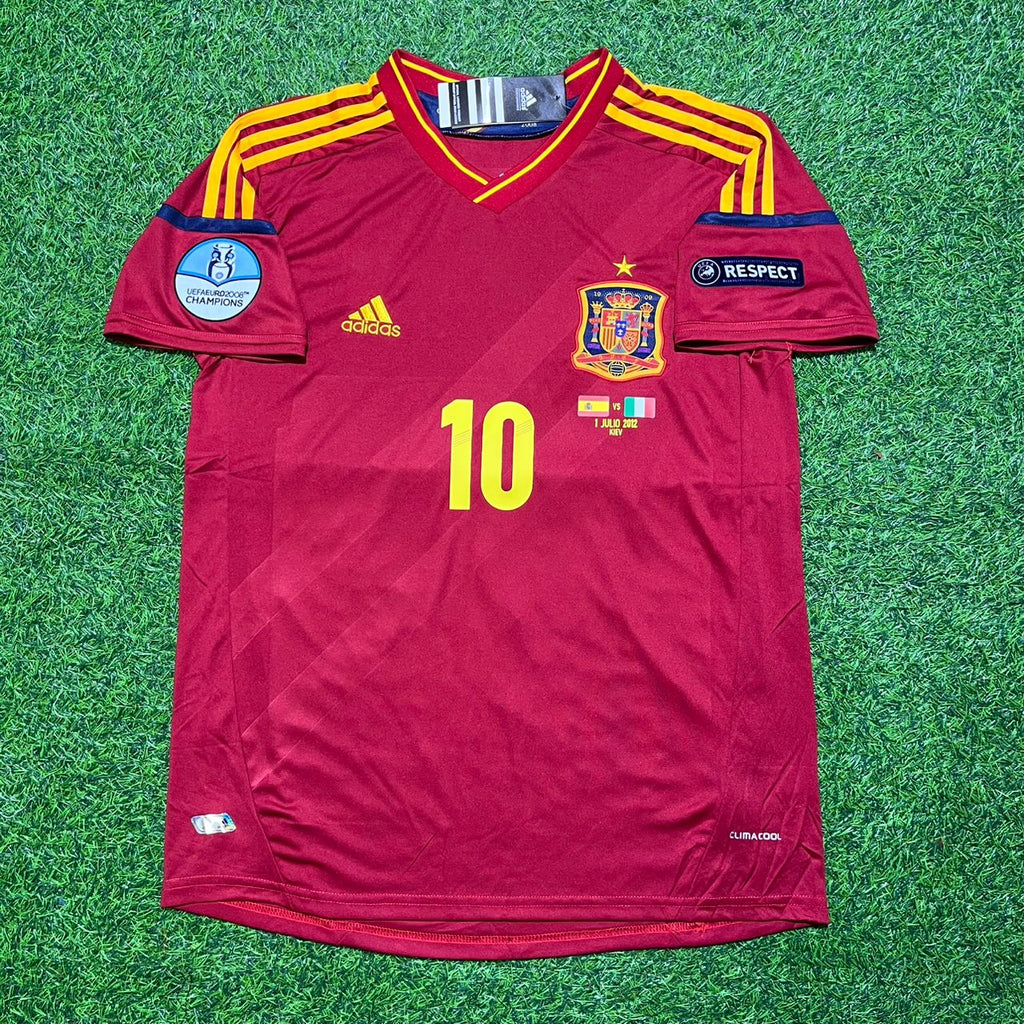 2012 Spain EURO Cesc Fabregas Final Retro Football Jersey – Front View