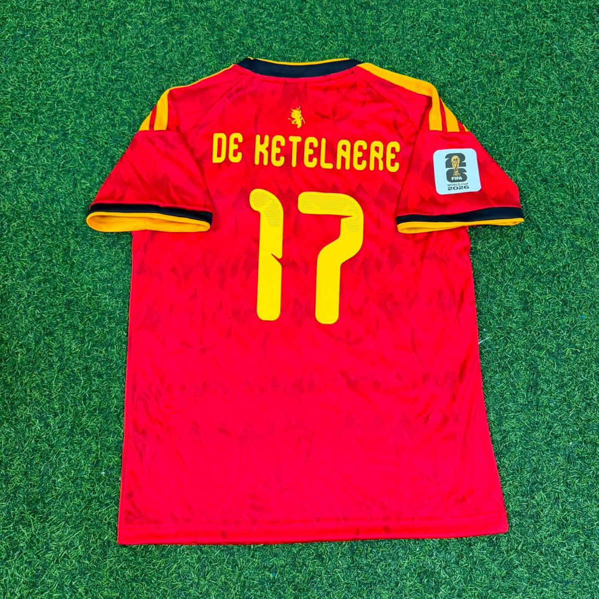 Charles De Ketelaere Belgique Belgien Belgie 2026 World Cup Jersey – Back View
