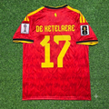 2026 Charles De Ketelaere Belgique Belgien Belgie World Cup Football Jersey – Back View