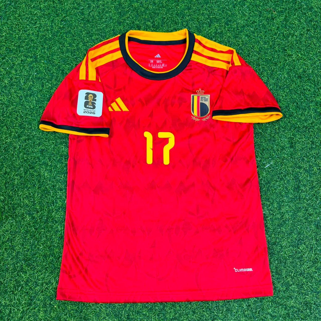 Charles De Ketelaere Belgique Belgien Belgie 2026 World Cup Jersey – Front View